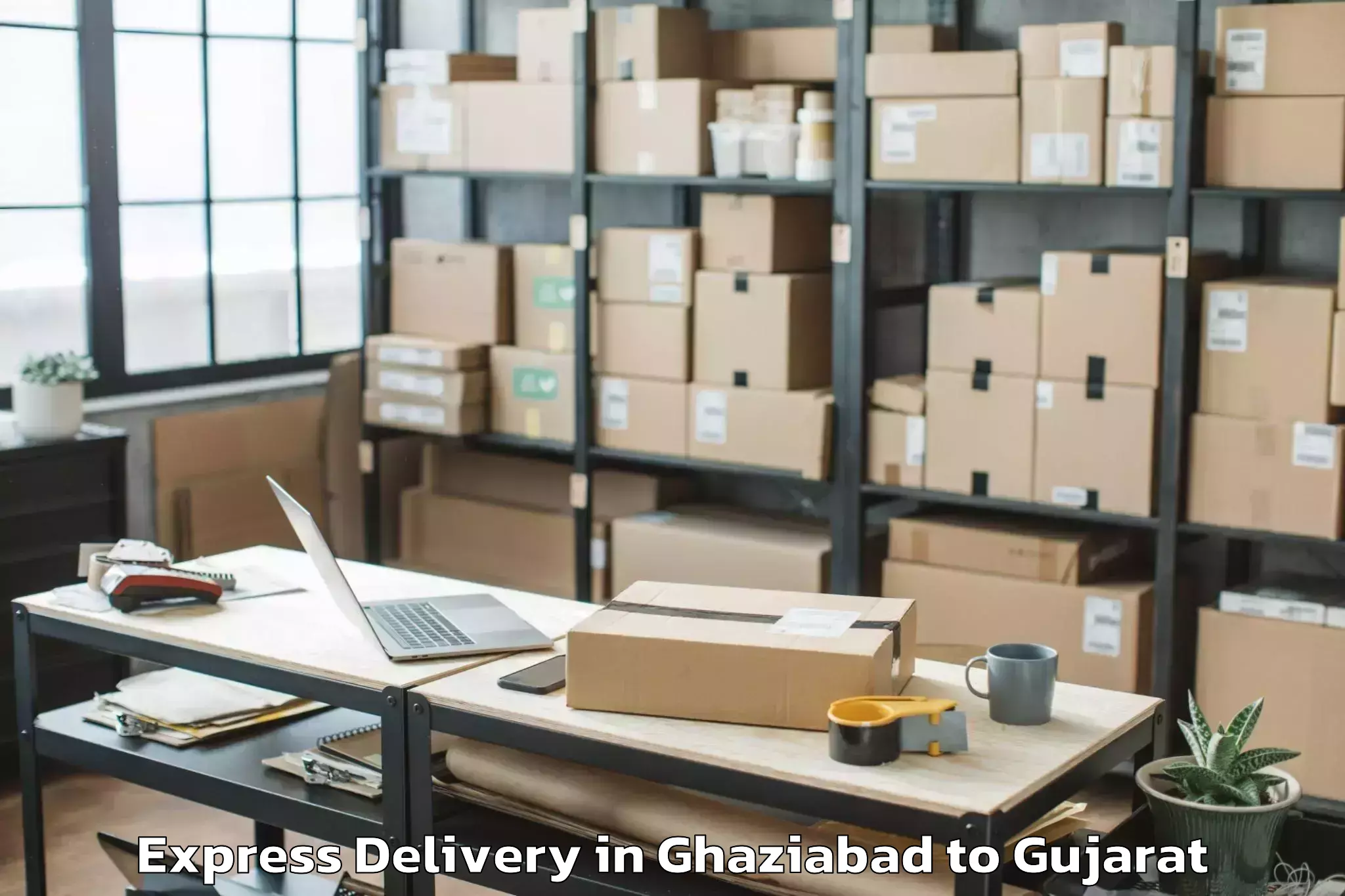 Discover Ghaziabad to Abrama Express Delivery